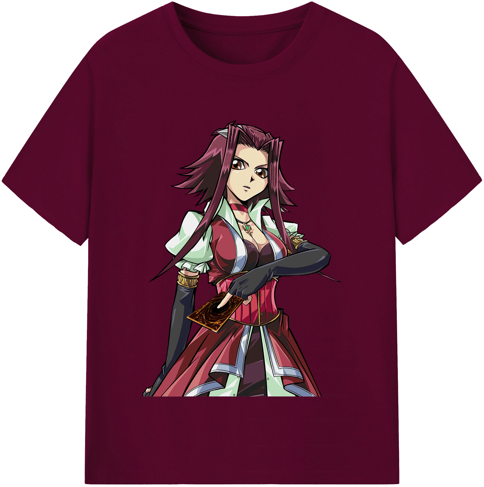 （画像用） 遊☆戯☆王 Yu-Gi-Oh! レディースカジュアルプリントTシャツ（綿100％）